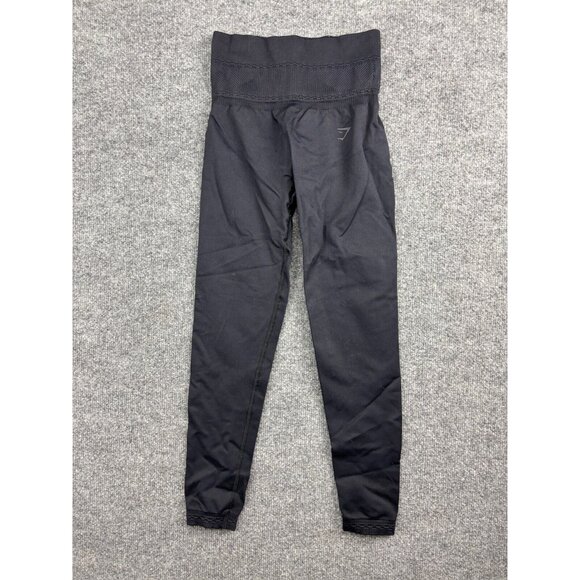 Gymshark Athletic Leggings Women's XS/S Black Skinny Pull On Mid Rise Active - Picture 1 of 7